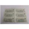 Image 4 : (6) $1.00 Canadian Bills in Sequence 8009613-9618