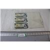 Image 1 : (3) $1.00 Canadian Bills in Sequence 8009628-9630