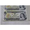 Image 4 : (3) $1.00 Canadian Bills in Sequence 8009628-9630