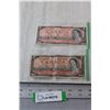(2) $2.00 Canadian Bills