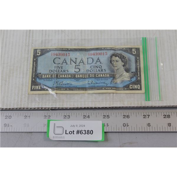 $5.00 Canadian Bill