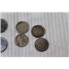Image 2 : (4) Silver Dimes, (4) Canadian Nickels - (2) 1942, 1944, 1945