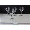 Image 1 : (4) Z-Stem Martini Glasses