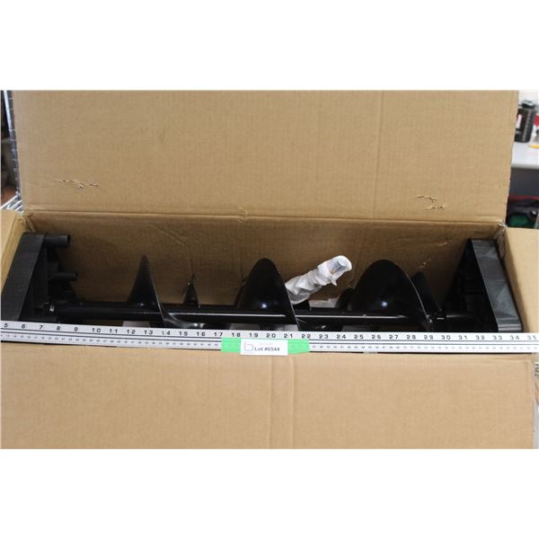 *Steel Hydraulic Earth Auger Blades - NIB 4" / 6" / 8" Set