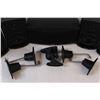 Image 2 : (10) Denon Surround Sound Speaker Set With Wall Mounts: No Sub Untested
