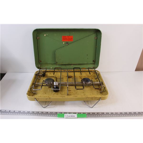 Metal Vintage Propane Portable Camp Cook Stove - Untested
