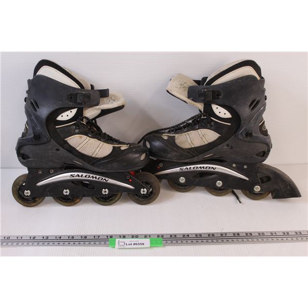 Pair of Salomon Ladies Inline Roller Blades / Skates: Size 7 1/2