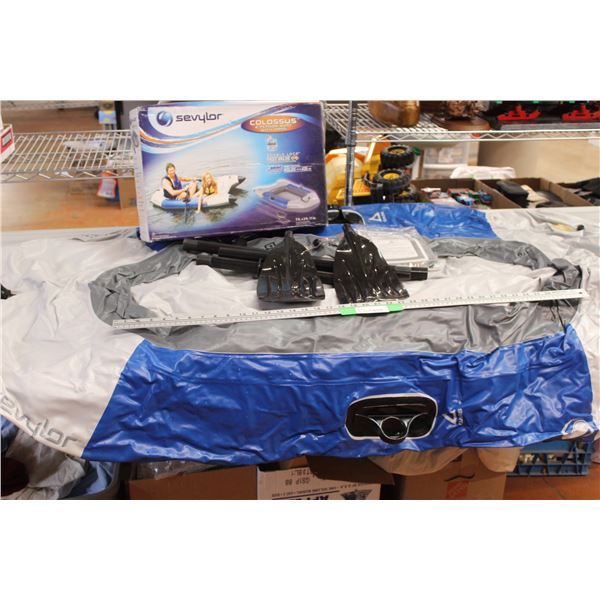 Sevylor Colossus Inflatable Row Boat With Oars No Air Pump