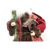 Image 2 : Santa Claus Figurine With Mistletoe Wreath - 23" Tall