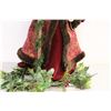 Image 3 : Santa Claus Figurine With Mistletoe Wreath - 23" Tall