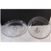 Image 2 : Pedestal Glass Cake Stand w/ Cloche  - 10 1/2" Tall x 12" Wide