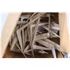 Image 2 : (20+) Box Lot of Shelf Braces, Ground Leash Screw, Vintage Potato Ricer