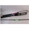 Image 1 : (2) Aluminum Bats: Black Tee Ball Bat & Silver/Pink Softball Bat