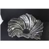Image 4 : Glass Chip Bowl - Large Wave Design Bowl - Divided Glass Dish