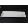 Image 3 : (2) White Ceramic Dishes - Butter Dish w/Lid