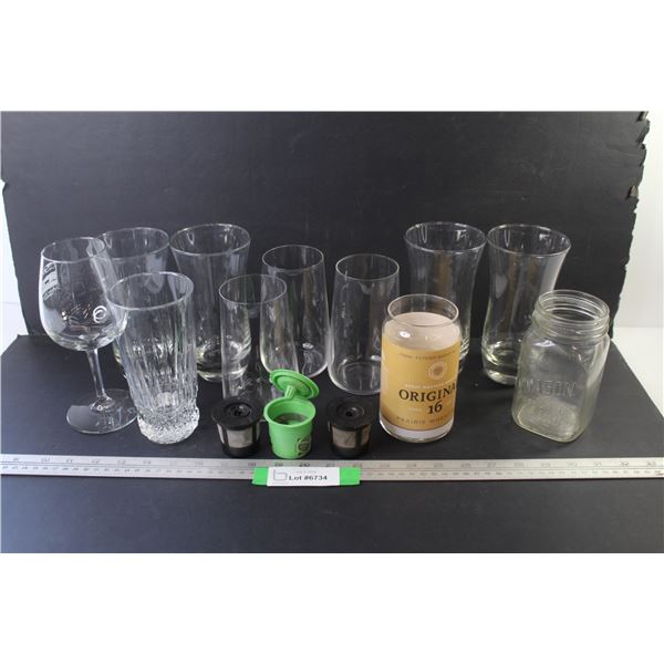 (3) Plastic Coffee Pods - Assorted Glasses