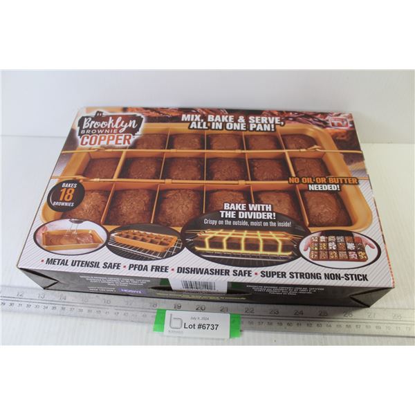 Brooklyn - Copper Non Stick Divided Brownie Baking Pan