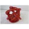 Image 6 : Carved Wooden Birds on Stand - Glass Art Knot