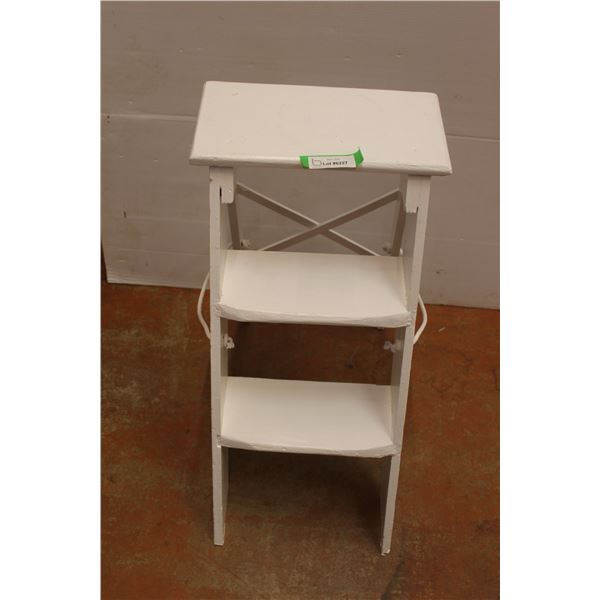 White Step Stool