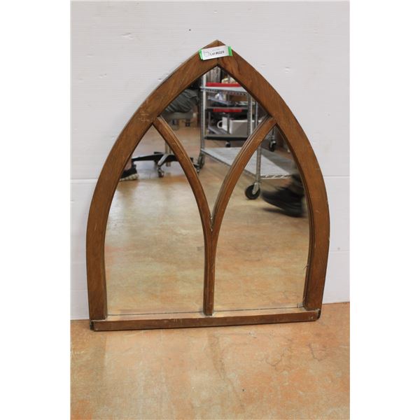 *Antique Arched Mirror - 28 1/2" x 33", Crack on Corner