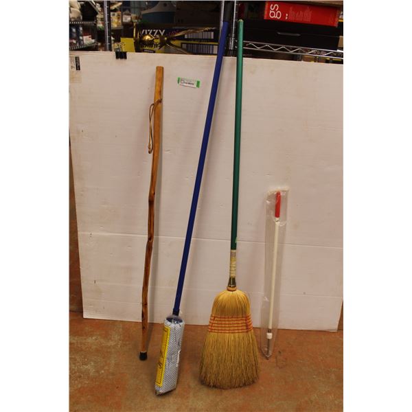 Broom, Mop, Handle, Walking Stick