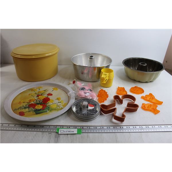 Assorted Kitchen Essentials - Pans, Cookie Cutters, etc.