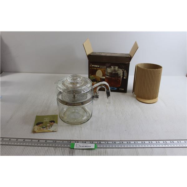 Pyrex ware Percolator