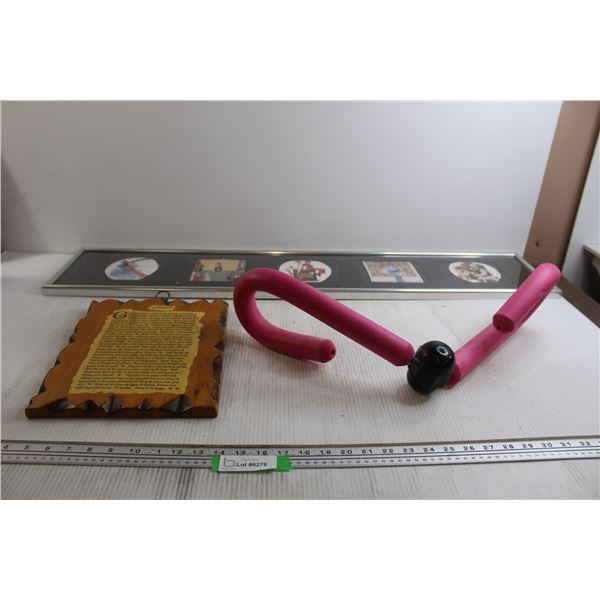 (2) Wall Decorations - Longest Measures 40 1/2" x 8 1/2", Exercise Item