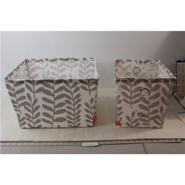 (2) Fabric Storage Bins
