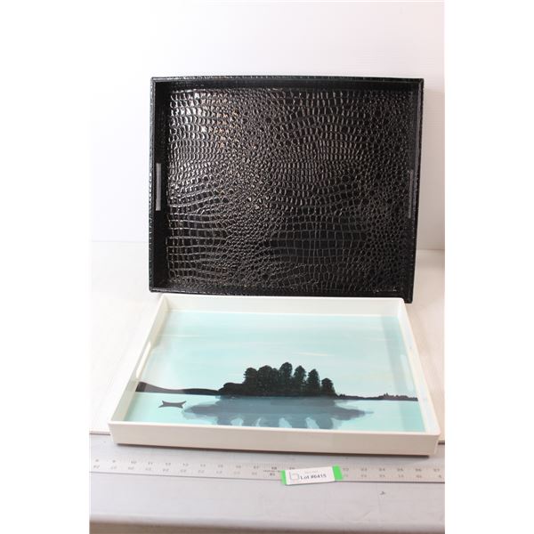 (2) Serving Trays