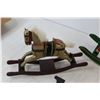 Image 2 : (3) Miniature Rocking Horse Decorations, Laugh Shelf Decoration