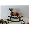 Image 3 : (3) Miniature Rocking Horse Decorations, Laugh Shelf Decoration
