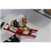 Image 4 : (3) Miniature Rocking Horse Decorations, Laugh Shelf Decoration