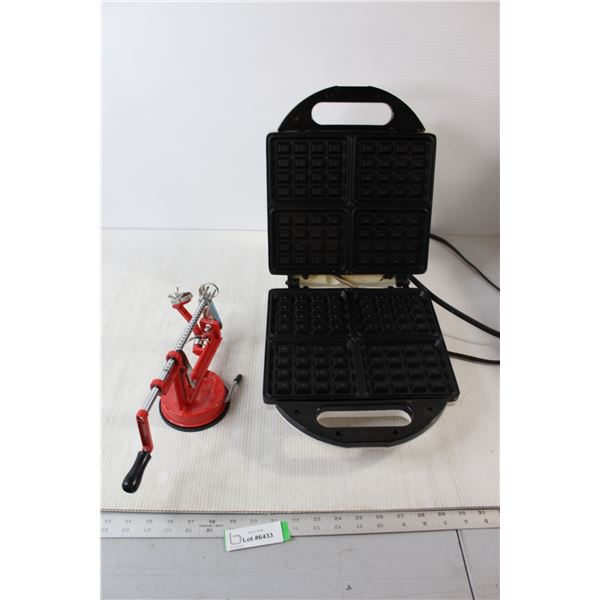 Waffle Maker - Untested, Manual Fruit Peeler