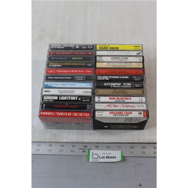 (22) Cassettes - Hank Snow, Gordon Lightfoot