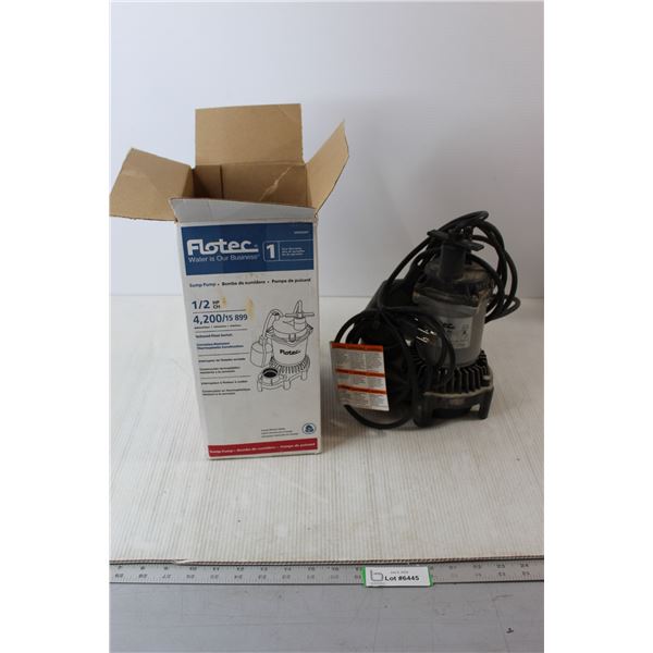 Sump Pump - Used Once, In Box
