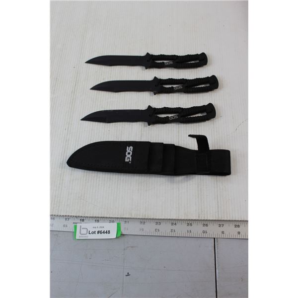 SOG Pack of 3 Knives