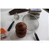 Image 3 : (2) Strainers, (3) Boxes Appetizer Plates, Misc.