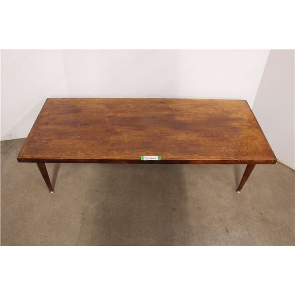 *Wooden Coffee Table - 49"L x 20 1/2"W x 13"H