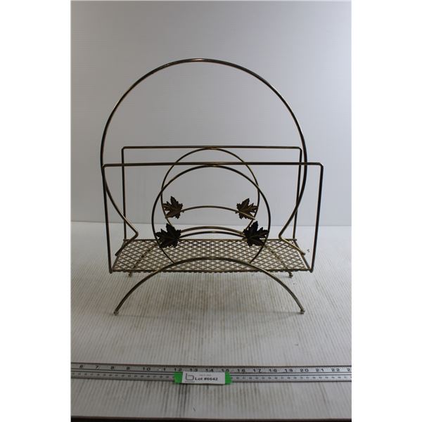 Metal Magazine Holder Rack