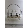 Image 1 : Metal Magazine Holder Rack
