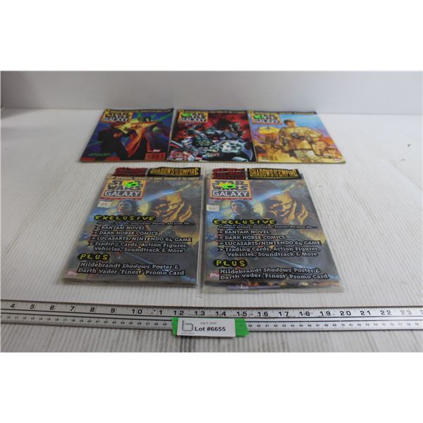 (5) Star Wars Galaxy Magazines