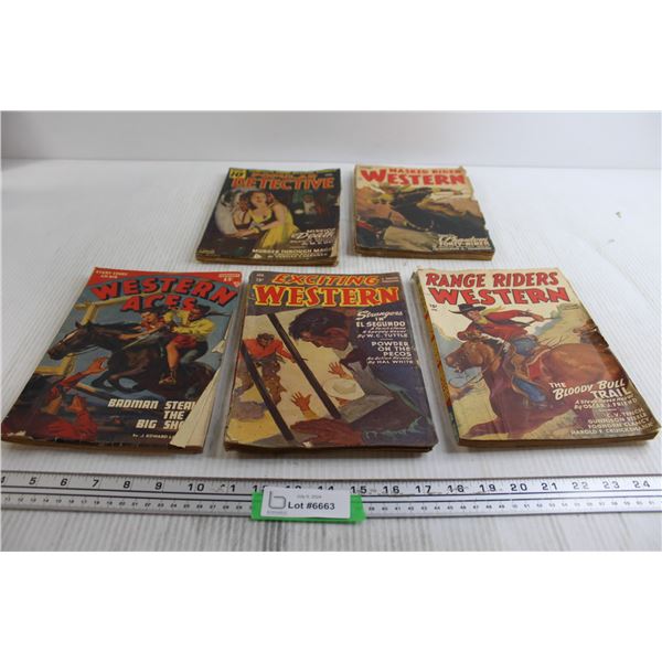 (5) Vintage Booklets - Detective