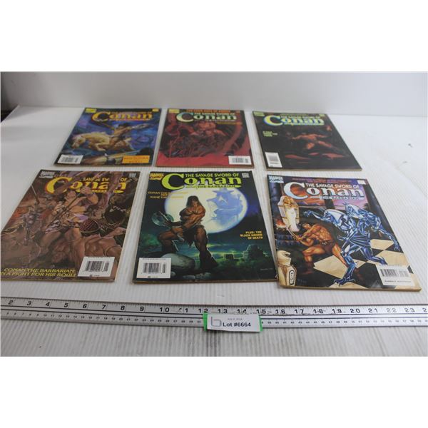 (6) Conan the Barbarian Comics