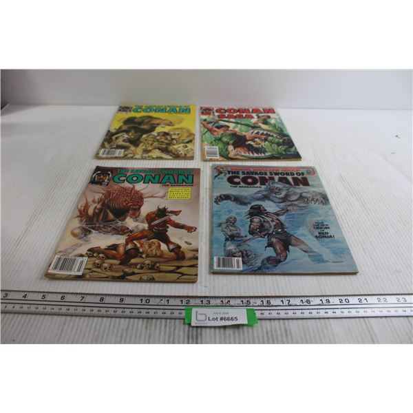 (4) Conan the Barbarian Comics