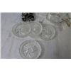 Image 3 : Metal Napkin Holders - Sugar Dishes - Divided Glass Dish - Crystal Coasters