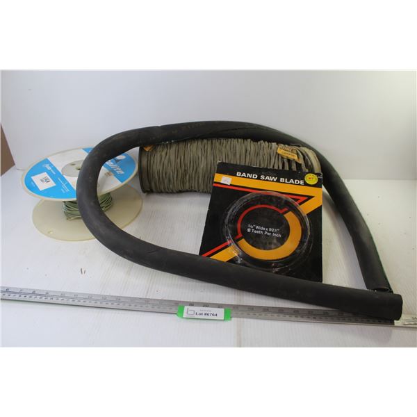 Flexible Tubing - Bandsaw Blade (3/8" x 92 1/2") - Pipe Insulation - Partial Roll of Wire
