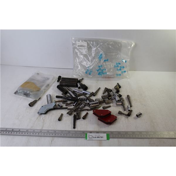 Angle Magnets - Assortment of Driver Bits & Sockets - Safety Glasses Frames (FRAMES ONLY)