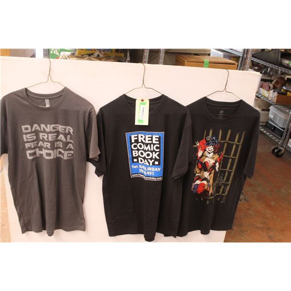 (3) T-Shirts (size Large & Small) - NIB