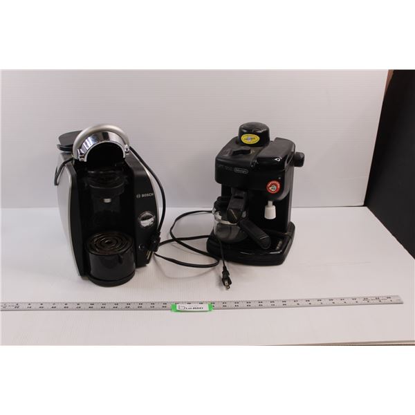 Used Bosch Tassimo & DeLonghi Cappuccino Coffee Makers (Untested)